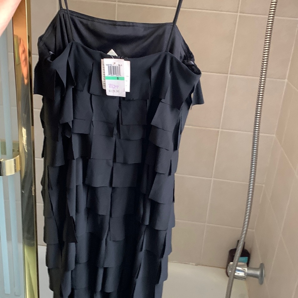 PARRIS FASHIONS BLACK PARTY DRESS. New with tags. Size 6 $88.00
